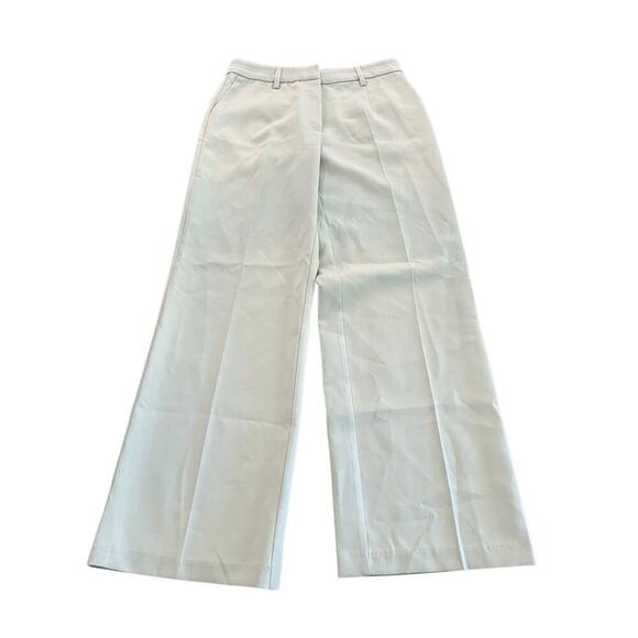 NWT Avec Les Filles Women's Mint Green Pastel Wide Leg Trouser Pants Size 6 - Picture 1 of 7